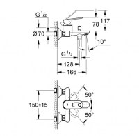 MONOMANDO BAÑO BAULOOP GROHE